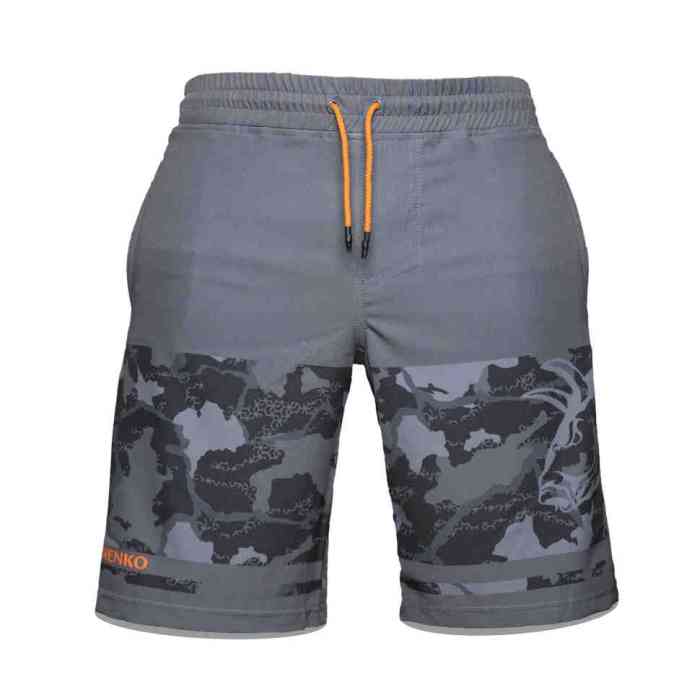 Шорты на резинке Graphite black camo (L)