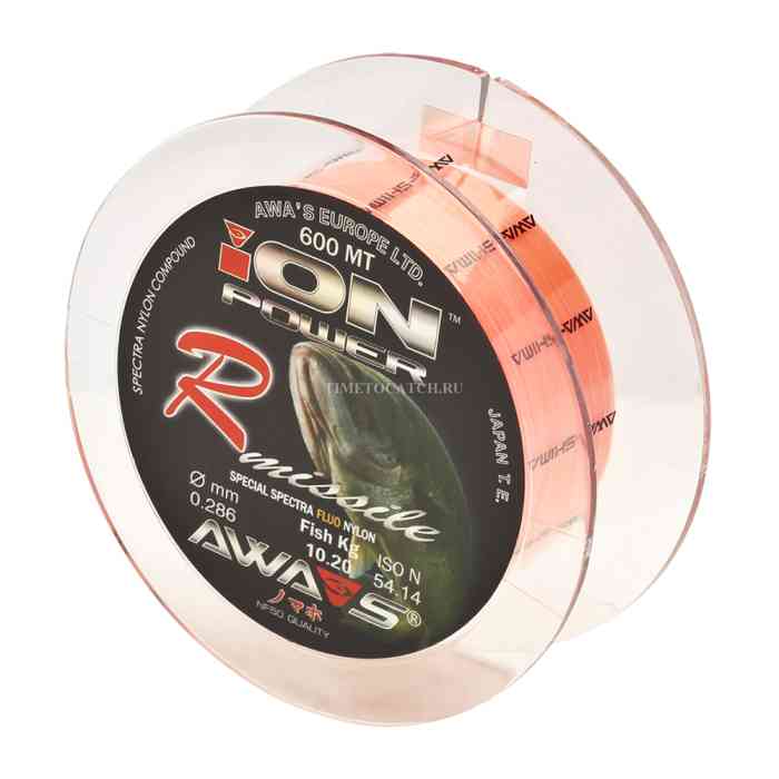 Леска карповая Awa'S ION POWER R-MISSILE FLUO 0.234мм (оранжевая)