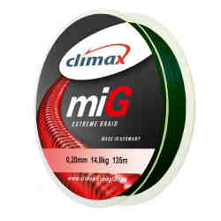 Шнур Climax miG BRAID NG (gray-green) 0.10 (connected)