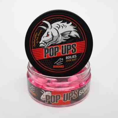 Насадочные бойлы MINENKO POP-UP  DUMBELLS pink TIGER NUT 11х14 мм
