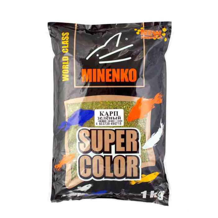 Купить Купить Прикормка MINENKO Super Color Карп Зелёный