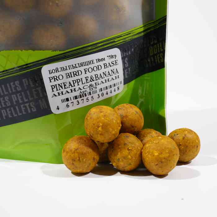 Бойлы пылящие ананас/банан PRO BIRD FOOD д15 мм